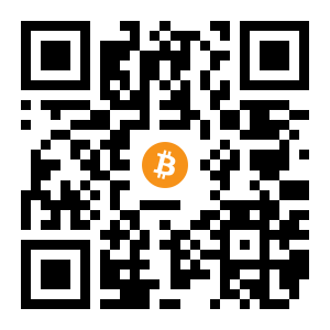 bitcoin:1A1eCAZ3jS71N9vQXQt6mCDJ83tW3jDgFD black Bitcoin QR code