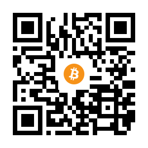 bitcoin:1A3NDuiYuofKvYnqitnBgqwEvRNC5CRb8S black Bitcoin QR code