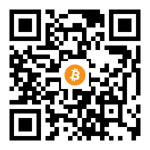 bitcoin:1A4mgjkzdXF23wcTqKUazGJTLyMrjNbWb8 black Bitcoin QR code