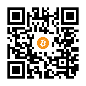 bitcoin:1A4u4xod8XAyRwU1SPynY5d8ybGVuY94b8 black Bitcoin QR code