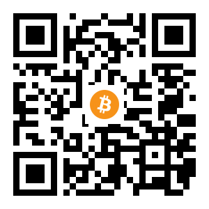bitcoin:1A5QUstxHs7dBRURBnjpYWh7iudDrVKET7 black Bitcoin QR code