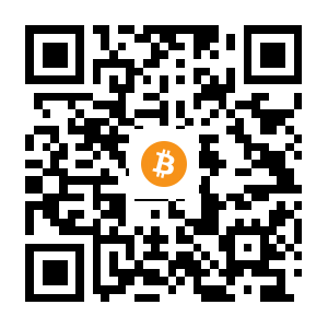 bitcoin:1A5TpYAUCK42UeBcTjQtQnqrxumJTn8Zev black Bitcoin QR code