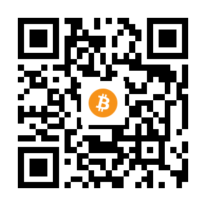 bitcoin:1A5gfA5RB5gbgWh5Wnd1vqVrDSjN4eubFF black Bitcoin QR code