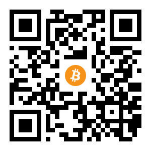bitcoin:1A6BsXv1YYm4nGh1P6t58awAmgZhg67SRe black Bitcoin QR code