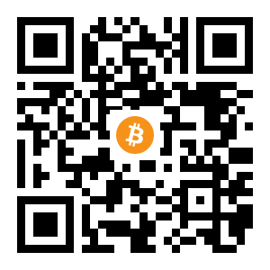 bitcoin:1A6UqavMjrxFfaLVfcQPSR2yczbsmjAYR3 black Bitcoin QR code