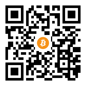 bitcoin:1ABrBxtxCUjrw2MiV3AkYcUfq4fnhALASw black Bitcoin QR code