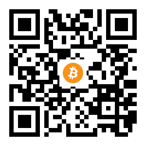 bitcoin:1AC44KPBeSwuJUZNXRF5A64Dki2gfETiN black Bitcoin QR code
