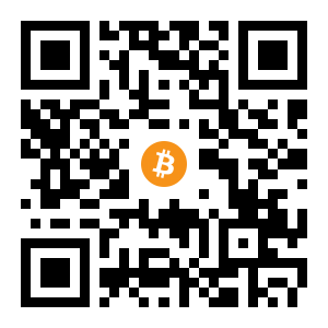 bitcoin:1ACWELZaaN5pQpyfww4gz6eNZ91aJcBtPM black Bitcoin QR code