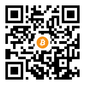 bitcoin:1ACZaq2M6cu7CX97FSQxweuQiJvgMJ1LTX black Bitcoin QR code
