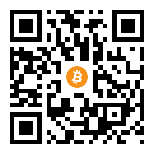 bitcoin:1ACpPKPWCa8Q2tPusQ68aPEmThfvJuDUzn black Bitcoin QR code
