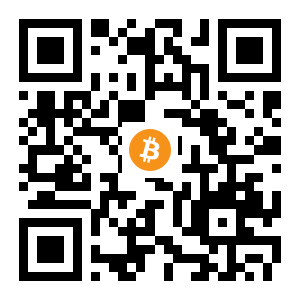 bitcoin:1ADKLeTNi4zAViu7n8j8XKZP7Ag8BAiuQs black Bitcoin QR code