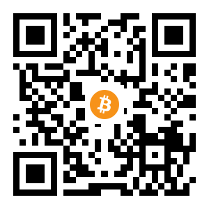 bitcoin:1AE9vf3GeTZsdZb74JVrpvxkvcvuHST2wm black Bitcoin QR code