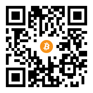 bitcoin:1AEADAKYZoGdJ7kayswMB7EPBanLxiH1P black Bitcoin QR code