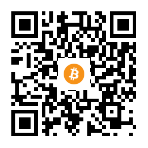 bitcoin:1AEnsoR9NZhzmb9Ffbxnv8uKaLruf6YLD1 black Bitcoin QR code