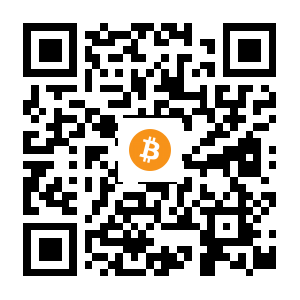 bitcoin:1AF9stozLe7w2L8sDCJe3cDamVzLcJHY9T black Bitcoin QR code