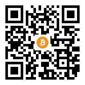 bitcoin:1AFmXEwzSkitGp3rRWNvaqYNmHndPtuvVk black Bitcoin QR code