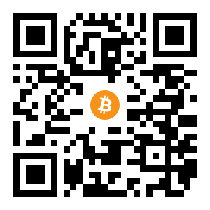 bitcoin:1AFppzXachz4T6dfTAdXrdkFnLeaQK4RJd black Bitcoin QR code