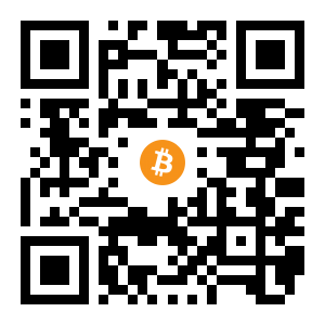 bitcoin:1AFurjDeYmXG23c66Db69cgDTSv1T4bHhz black Bitcoin QR code