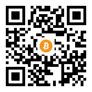 bitcoin:1AGAvShyB22eUxz1DKfBBgGENDSZP8dcq9 black Bitcoin QR code