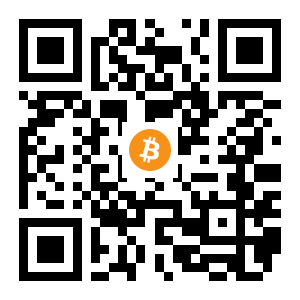 bitcoin:1AGUk3gTsP5oBVSwp8qTYLmPGnSpFvSaVd black Bitcoin QR code