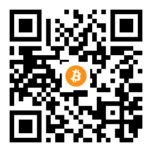 bitcoin:1AHGUgvLANgPWS9HMcFTjXixoqttWoBpEQ black Bitcoin QR code