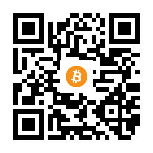 bitcoin:1AJNzfN4qpgEnM9q3f51RqedwwJ6yMy7by black Bitcoin QR code