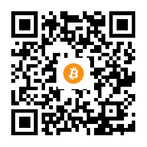bitcoin:1AK3jJLBo1E9vV8v12SnyLYifWsSj5G5Ka black Bitcoin QR code