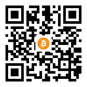 bitcoin:1AKABtE7D4Z5ppBoPzB8TmAySddfhvnGiR black Bitcoin QR code