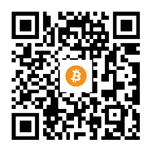 bitcoin:1AKGUutonn4fJvrGiNqDReFsarNmjQNe2n black Bitcoin QR code