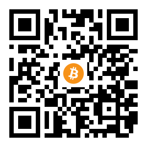 bitcoin:1AMwgm6QC5EzbMZyEVbE7Pz8BGGGzwSs8X black Bitcoin QR code