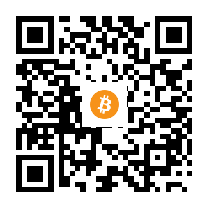 bitcoin:1ANcNEh2yaj3Ksbnx6tRne5bVEdYQfp3aq black Bitcoin QR code