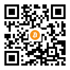 bitcoin:1APFQPnFTJTnn5oBjPMKJ3JnWX3edHhzJt black Bitcoin QR code