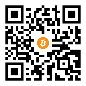 bitcoin:1APSQBKemXUXwbw1XUrifbgVTCwWAp1gUH black Bitcoin QR code