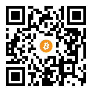 bitcoin:1APScumt9gXvU44egN8jFYYD7F6tjet2A5 black Bitcoin QR code