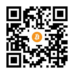 bitcoin:1AQCibNvJkRFJ1kuvFtimYXYNCwDrCS2tm black Bitcoin QR code