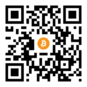 bitcoin:1AS4SueHefXCAACuHu8SZnPiNcZkEMSy8M black Bitcoin QR code