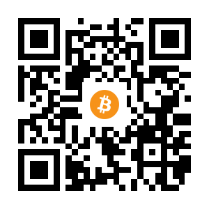 bitcoin:1AT8yRJSZg2UobqcrKP7MoqF7Lxwbq2fMt black Bitcoin QR code