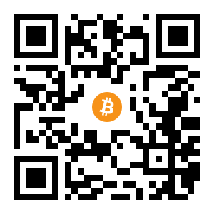 bitcoin:1ATwg1enu7m13hBCisVyHtH7on63ScTJTV black Bitcoin QR code