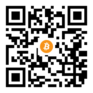 bitcoin:1ATySDceZR5dvf5SWp96ckhnHX4MQ4t4Cg black Bitcoin QR code