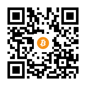 bitcoin:1AUDDHABczWorzYM2SJ8oW6T111ydS9Eua black Bitcoin QR code