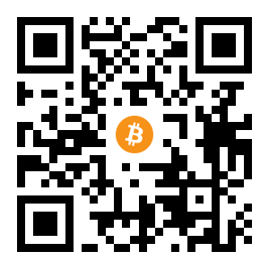 bitcoin:1AUb6DMTkjmAtiFGy4x2gBfH56TqqrdmtP black Bitcoin QR code