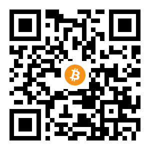 bitcoin:1AUcv7etw3jQhtchVXrdTjx4MQuSq6Y8V3 black Bitcoin QR code