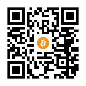 bitcoin:1AUtrVdrpFm8ovhTHn3cMRW17Wy3kEtdrc black Bitcoin QR code