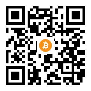 bitcoin:1AVGvyvFoHk15YDfRUK8PMk2FKruizHBC7 black Bitcoin QR code