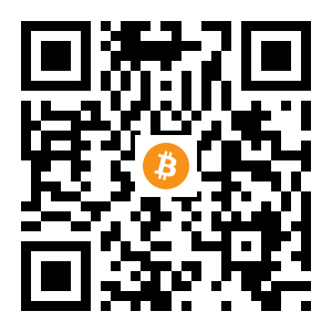 bitcoin:1AVLbkqQhcAmQcXGNCes5dUmF5LU3ByDRo black Bitcoin QR code