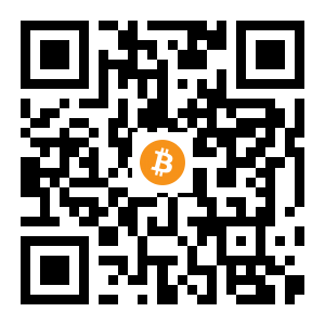 bitcoin:1AWF6wWsud2HowYnkFrNKhBpEtvnPbvHKX black Bitcoin QR code