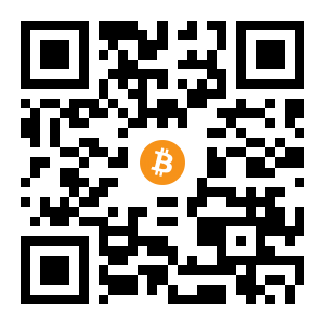 bitcoin:1AWQdy8LutWeKnxqrkRFpYF8XqYM15ySUc black Bitcoin QR code