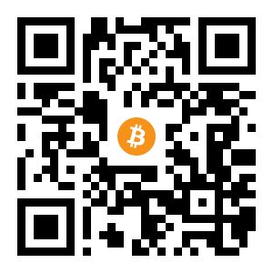 bitcoin:1AWaNQBdhjz59zid3a9JggPMDZZoFjK5Fv black Bitcoin QR code