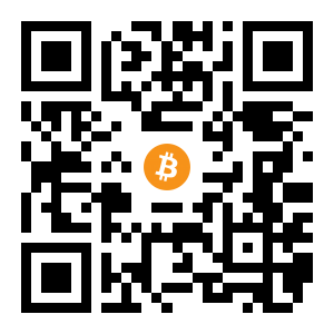 bitcoin:1AWe32boSBj88Uxvdu4nnVZffZ3oPeLits black Bitcoin QR code