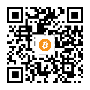 bitcoin:1AWn9kWqYyJ47Kfm66RFgx1G7LWRGkUg1j black Bitcoin QR code
